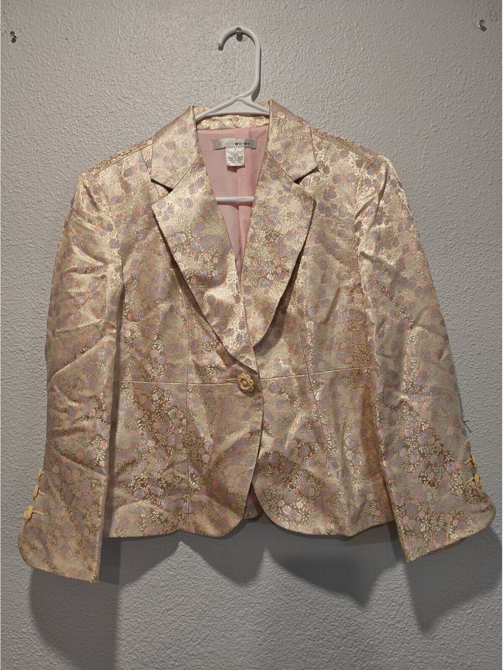 WD•NY Girls' Brocade Floral Blazer Size 6